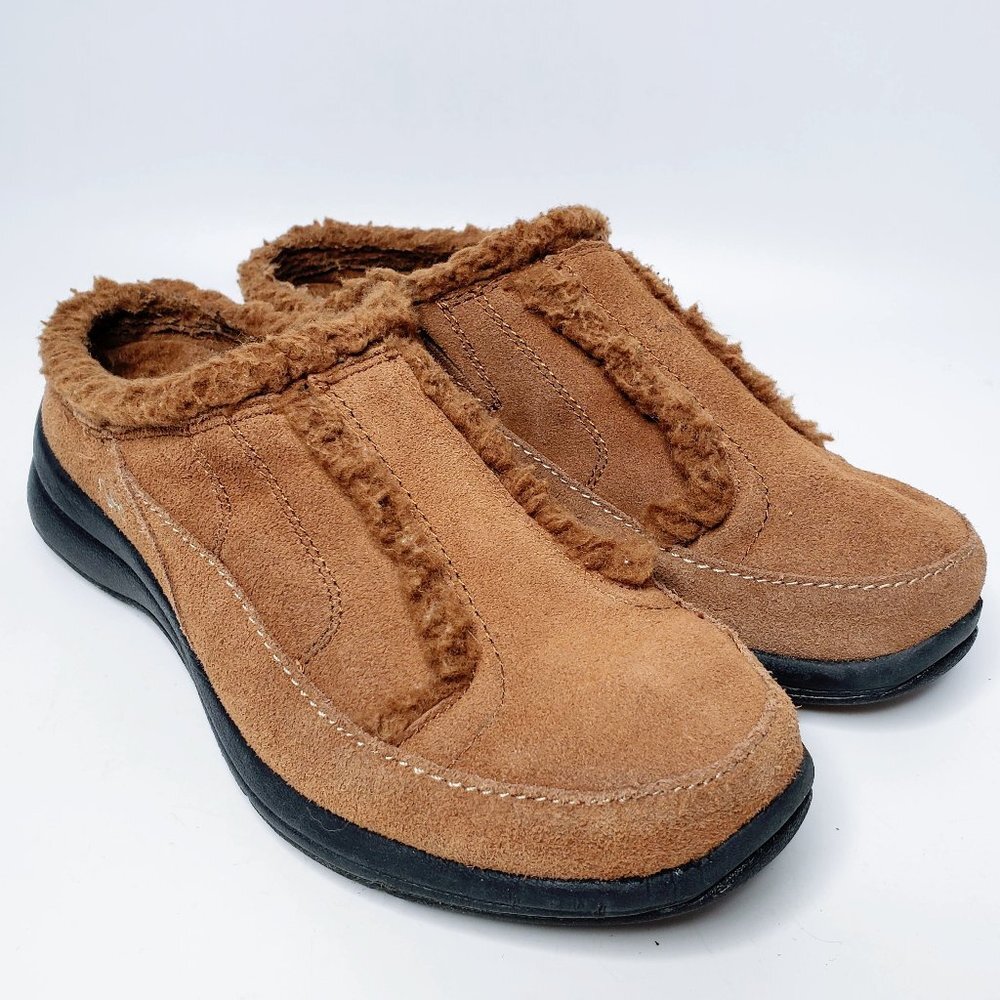 Ryka Nitracel Women’s Furry Suede Slip On Soft Winter Cabincore 7M